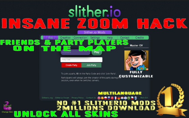 Slither.io Mods, Zoom, Unlock Skins, Bots – Get this Extension for 🦊  Firefox (en-GB)