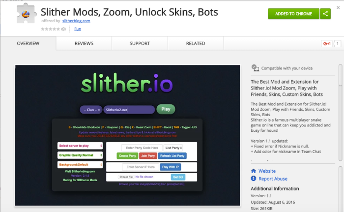 Slither.io Mods, Zoom, Unlock Skins, Bots for Google Chrome - Extension  Download